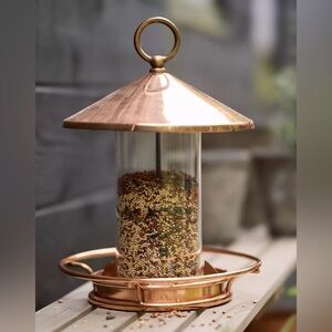 Anthropologie Terrain Copper Bird Feeder NWT